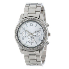 Classic Round Crystals Wrist Watch