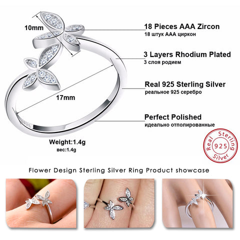 Adjustable Flower Ring