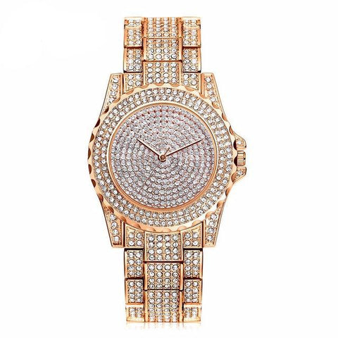 Luxury Crystal Quartz Watch